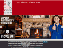 Tablet Screenshot of limpiezadechimeneas.net